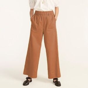 J. Crew Pull-On Wide Leg Chino Pant